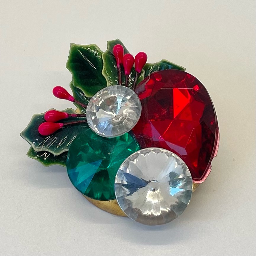 3 For $10! Vintage Unmarked Christmas Brooch